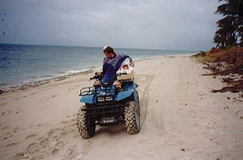 Photo of principal's vehicle on Poruma